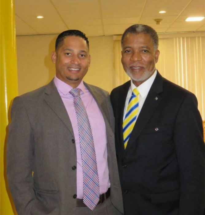 Ryan Wijngaarde, PR Manager BTP-SXM & Leon Williams, Vice Chair Canto