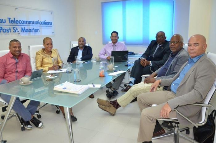 Minister Claret Connor (third from right) with his cabinet and Management BTP